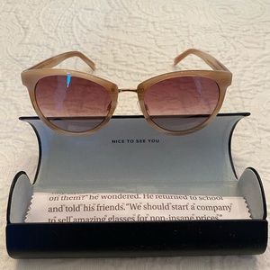 Warby Parker Tansley Pale Rose Sunglasses